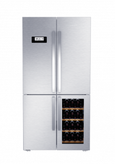 Čtyřdveřová chladnička s vinotékou GWN 21210 X